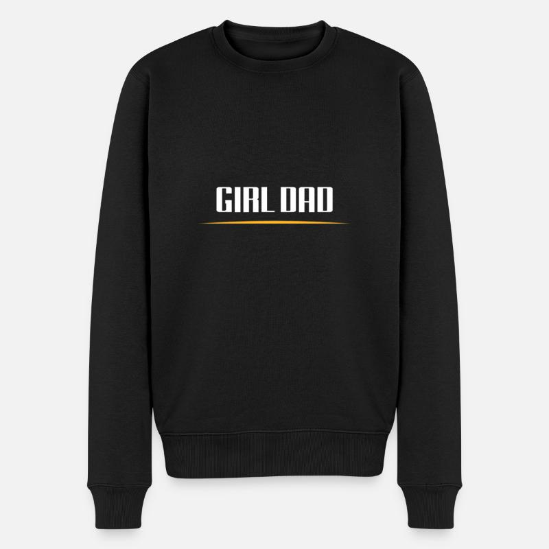MÄDCHEN VATI - Männer Premium Bio Pullover - Schwarz