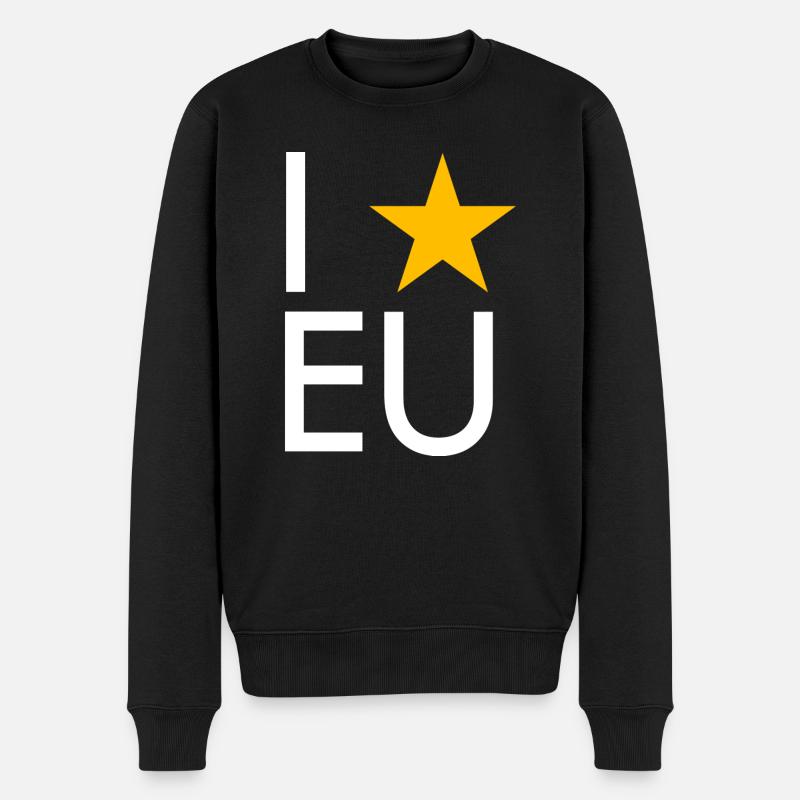 J'aime l'UE - Pull Premium bio Homme - noir