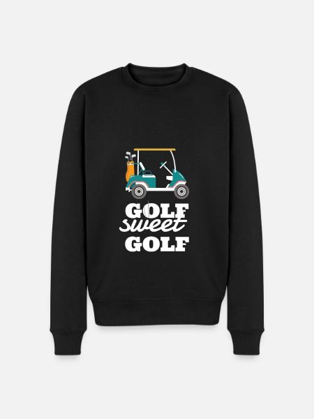 Golf Sweet Golf - Men's Premium Organic Jumper - black