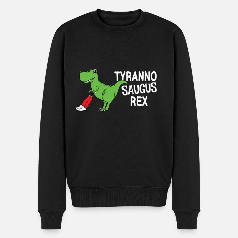 Tyranno Saugus Rex - Männer Premium Bio Pullover - Schwarz