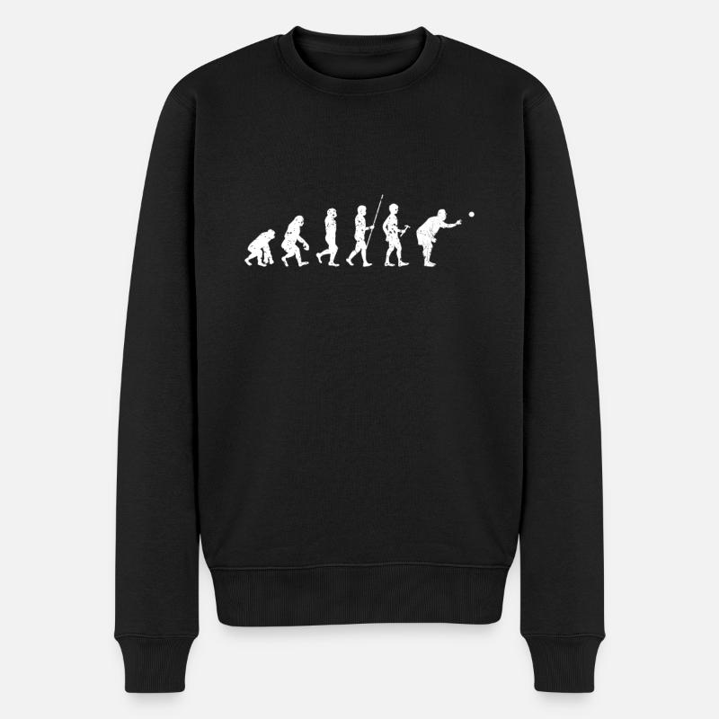 Boule Petanque Boccia Evolution - Pull Premium bio Homme - noir