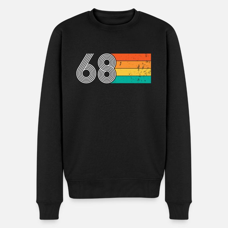 Anniversaire 1968 Millésime 53 ans RETRO CLASSIC - Pull Premium bio Homme - noir