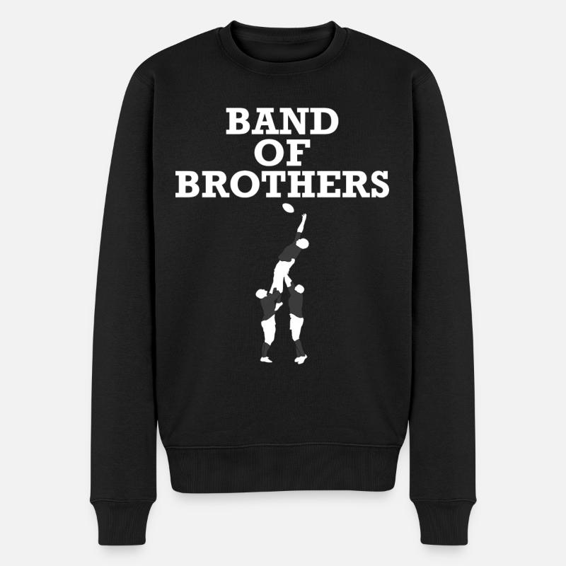 Band Of Brothers - Männer Premium Bio Pullover - Schwarz