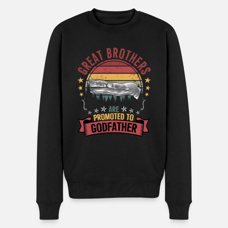 Great brothers become godfather - Pull Premium bio Homme - noir