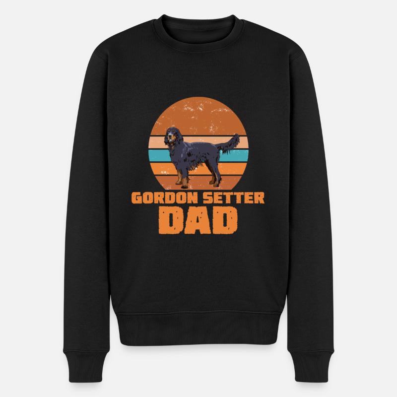 Gordon Setter Dad Papa - Pull Premium bio Homme - noir