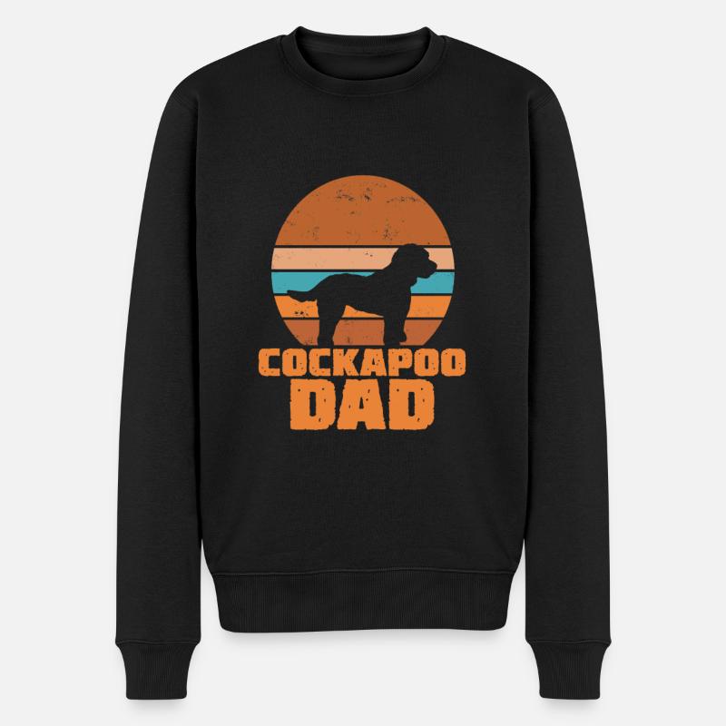 Cockapoo Dad - Männer Premium Bio Pullover - Schwarz