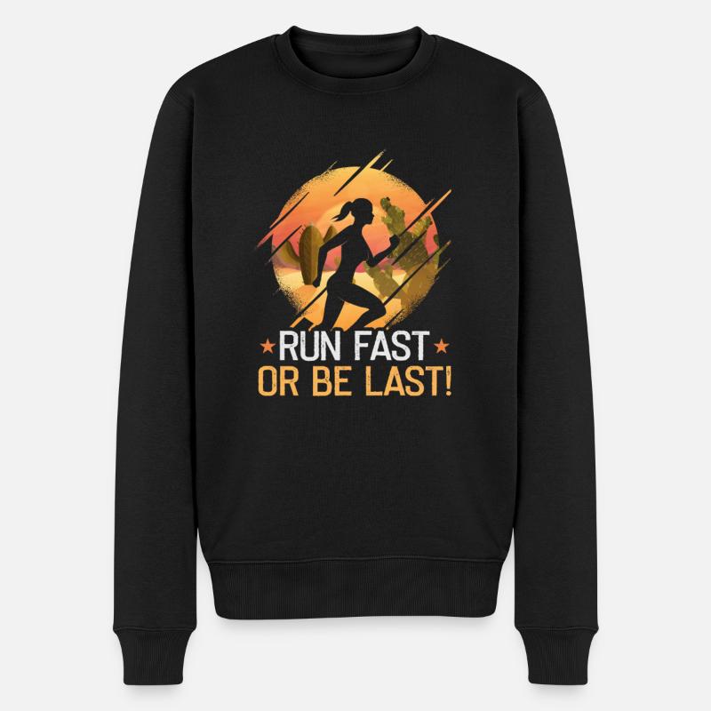 Running Marathon Runner Running - Pull Premium bio Homme - noir