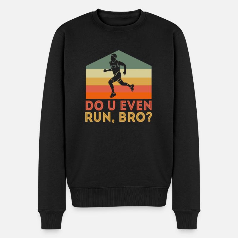 Running Marathon Runner Running - Pull Premium bio Homme - noir