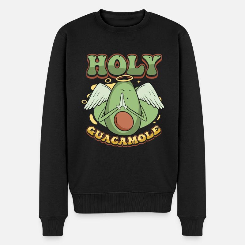Guacamole sacré drôle d’avocat - Pull Premium bio Homme - noir
