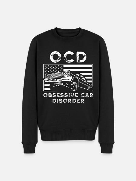 OCD obsessive Auto-Disorder - Männer Premium Bio Pullover - Schwarz
