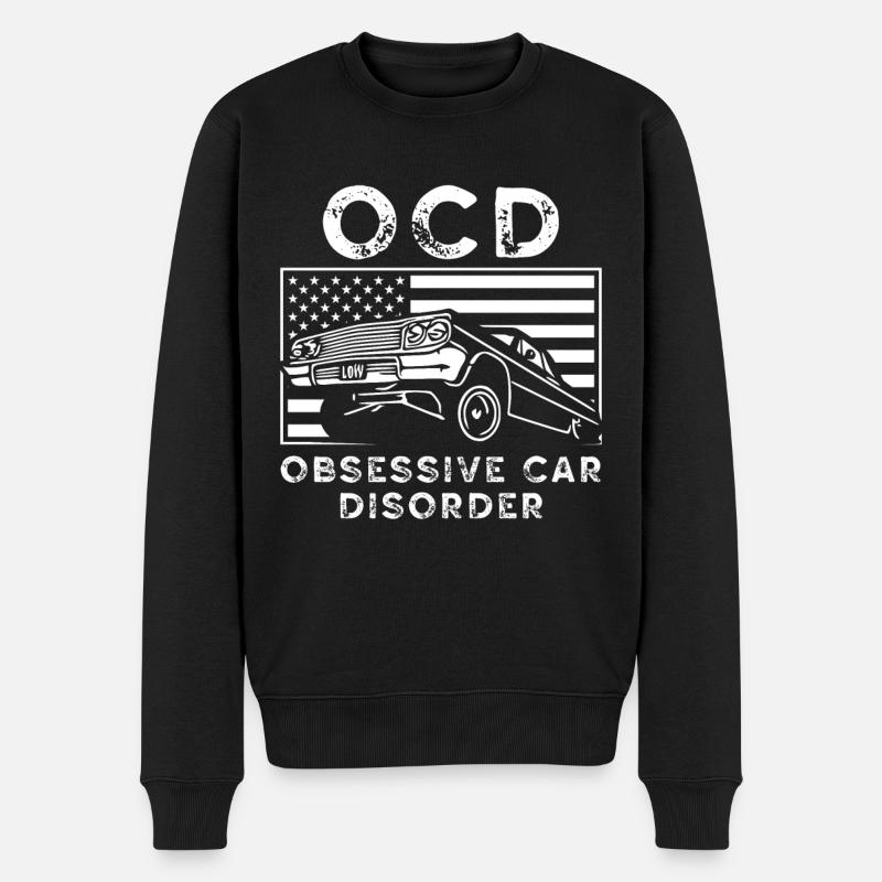 OCD obsessive Auto-Disorder - Männer Premium Bio Pullover - Schwarz