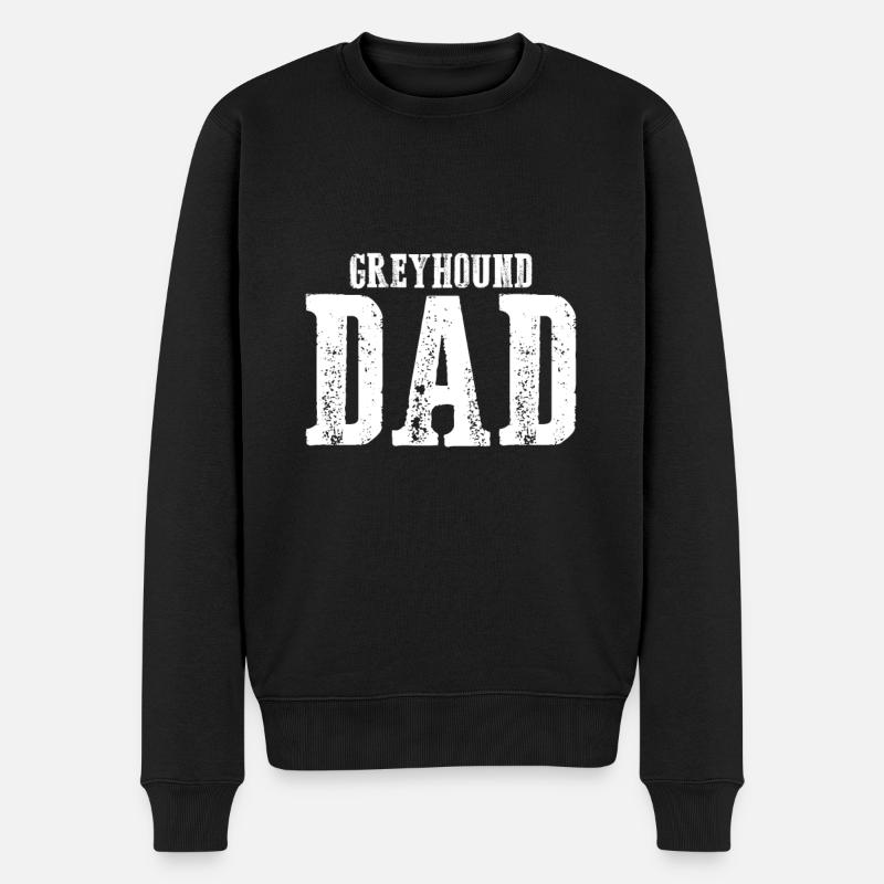 Papa Greyhound - Pull Premium bio Homme - noir