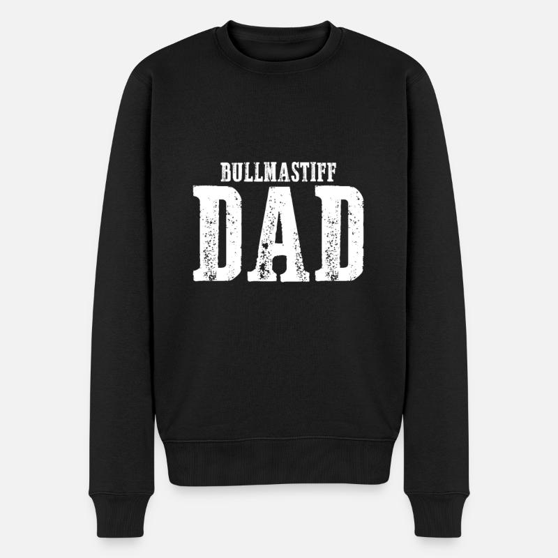 Bullmastiff Dad - Männer Premium Bio Pullover - Schwarz