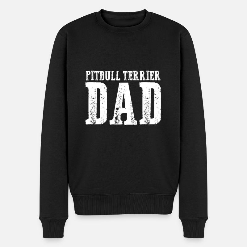 Pitbull Terrier Papa - Pull Premium bio Homme - noir