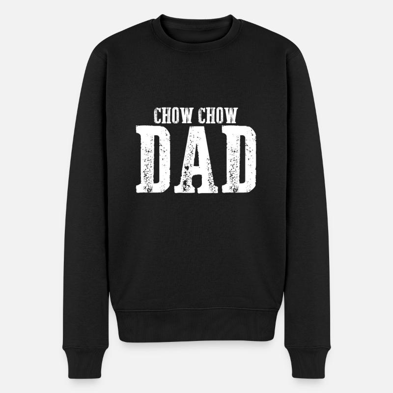 Chow Chow Papa - Pull Premium bio Homme - noir