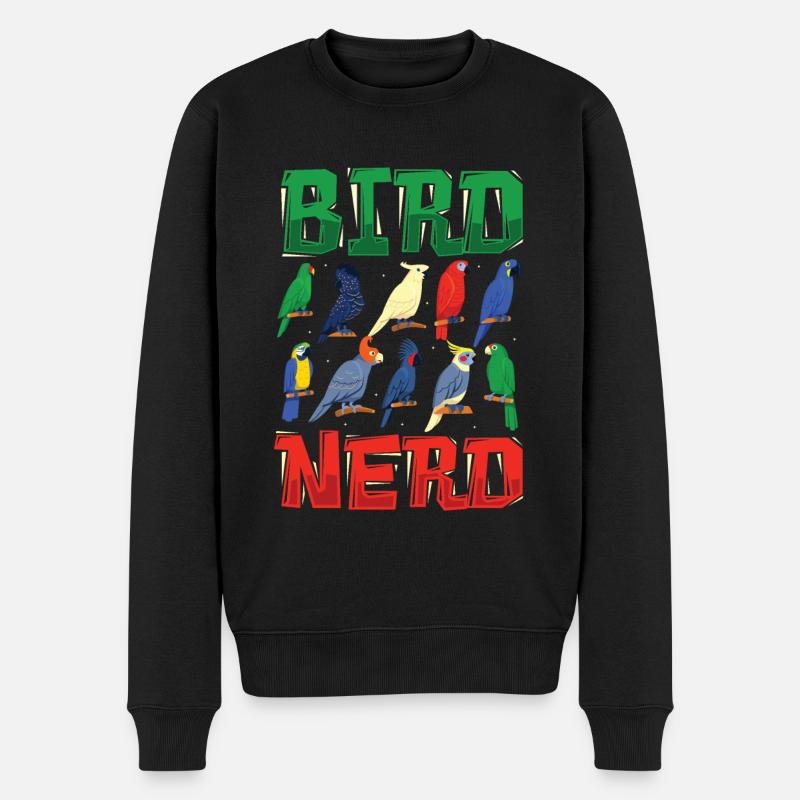 Observation des oiseaux Nerd - Pull Premium bio Homme - noir