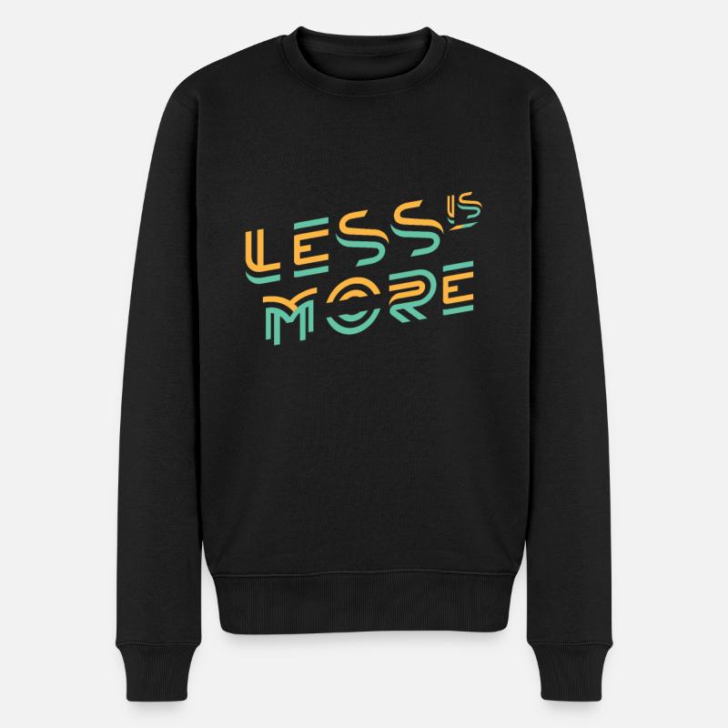 Moins c’est plus économique - Pull Premium bio Homme - noir