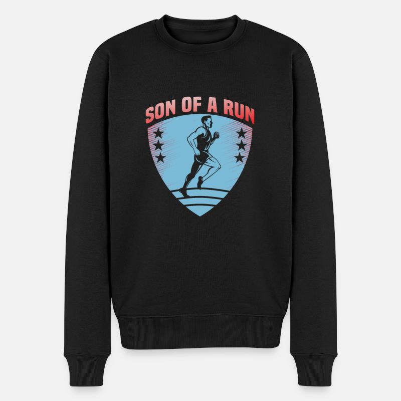Running Marathon Runner Running - Pull Premium bio Homme - noir