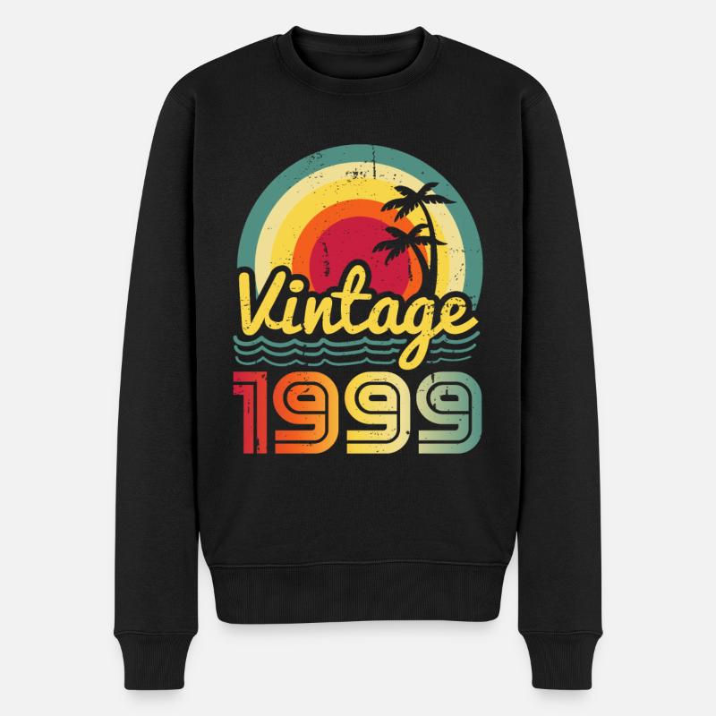 1999 - Männer Premium Bio Pullover - Schwarz