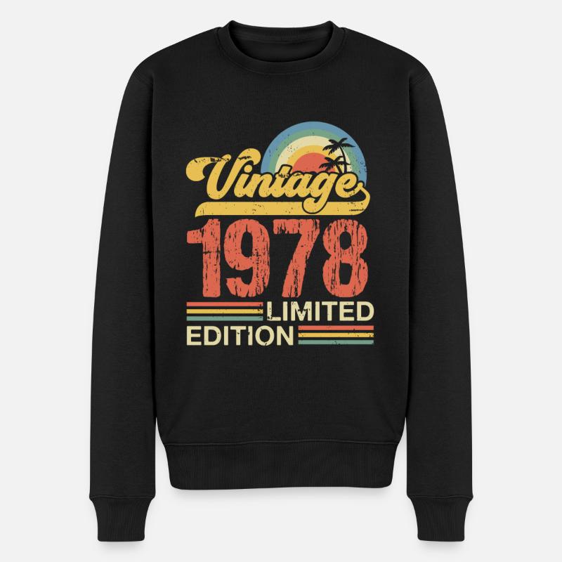 Millésime 1978 - Pull Premium bio Homme - noir