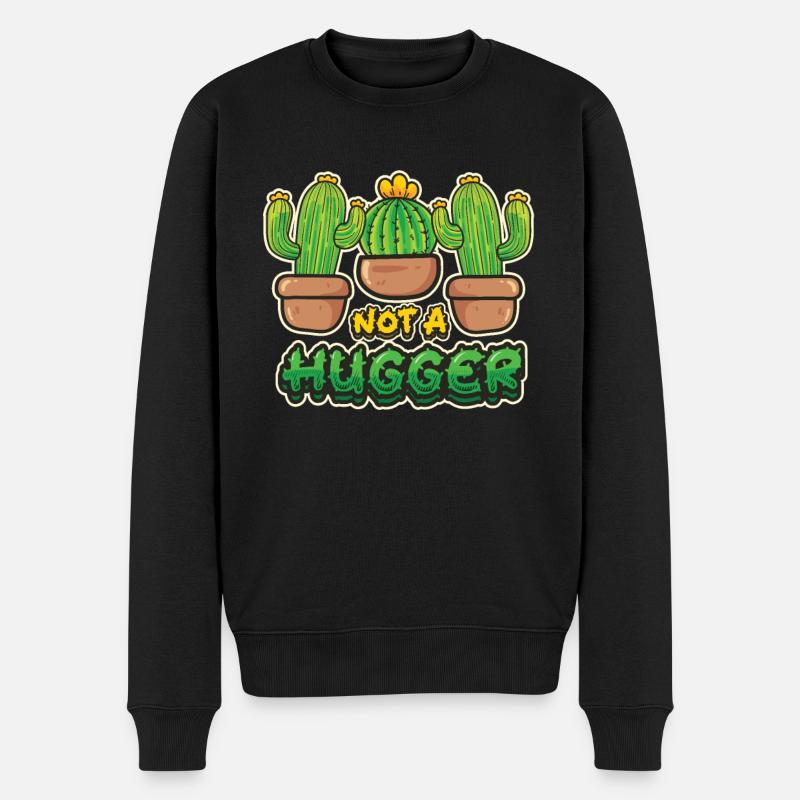 Pas de cactus étreint - Pull Premium bio Homme - noir
