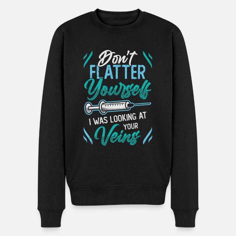 Ne vous flattez pas. - Pull Premium bio Homme - noir
