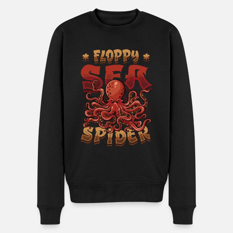 Octopus SeaFloppy Sea Spider Octopus - Pull Premium bio Homme - noir