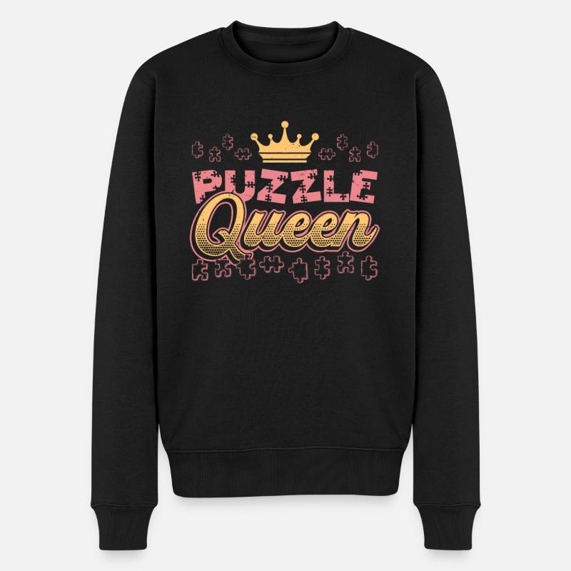 Puzzle Queen, jeu de réflexion - Pull Premium bio Homme - noir