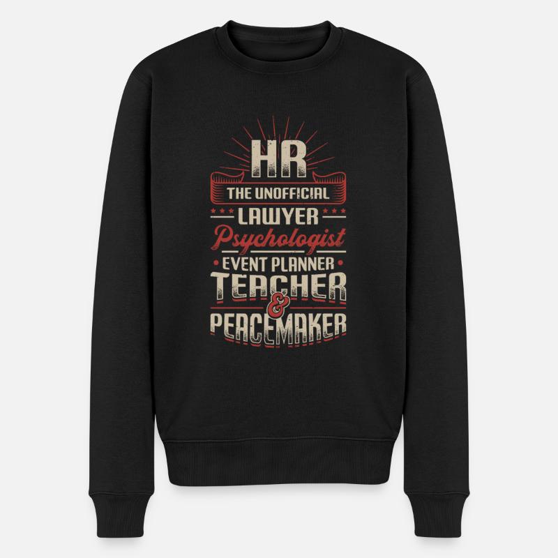 Hr Personalwesen - Männer Premium Bio Pullover - Schwarz