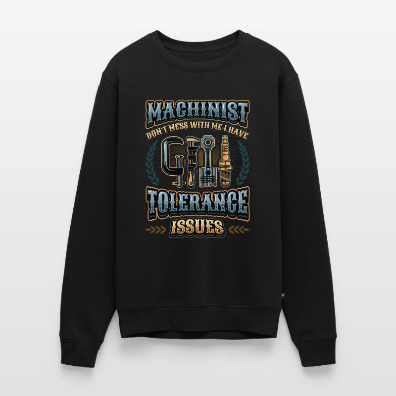 Machine operators have tolerance problems Men's Premium Organic Jumper