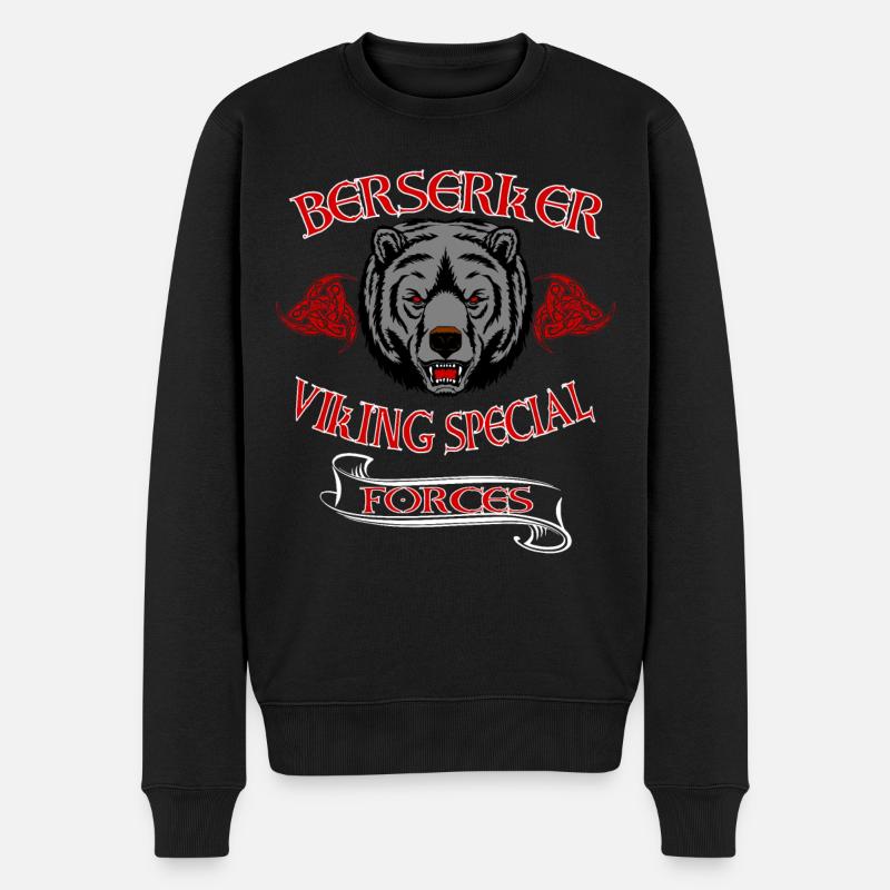 Berserker Ours Viking - Pull Premium bio Homme - noir