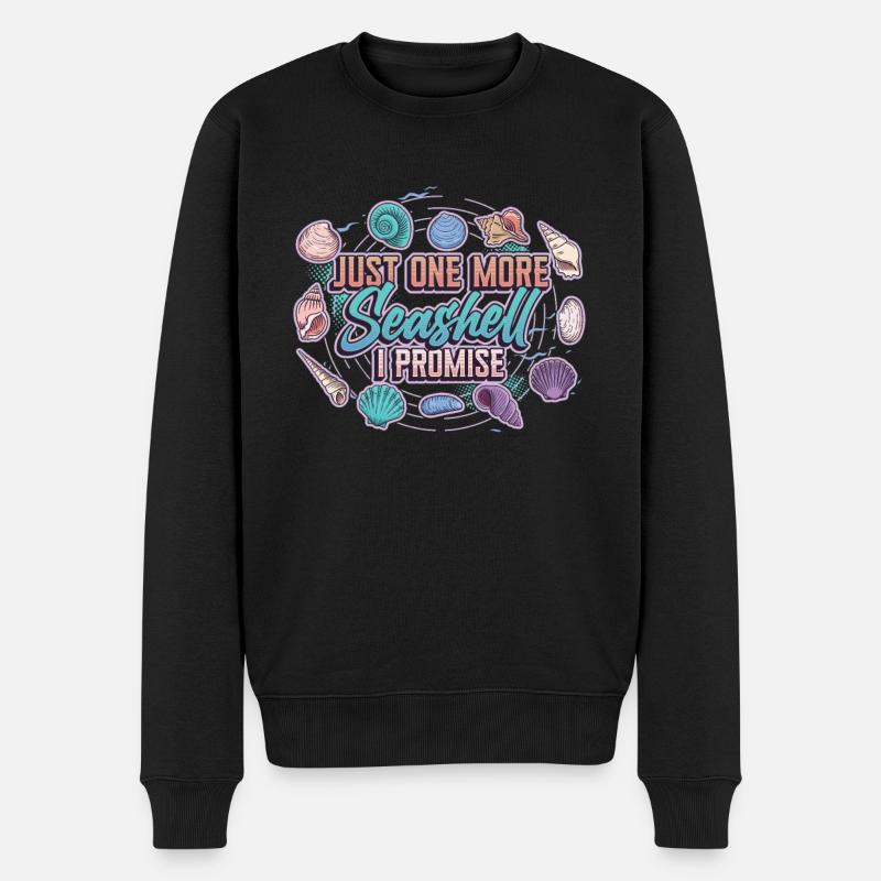 Nur Noch Eine Muschel, Sammler Muschel - Männer Premium Bio Pullover - Schwarz