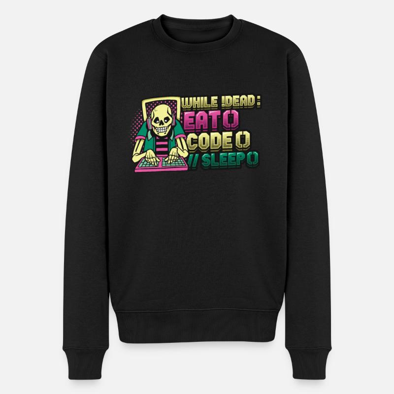 Programmer,Computer Programmer,Joke - Men's Premium Organic Jumper - black