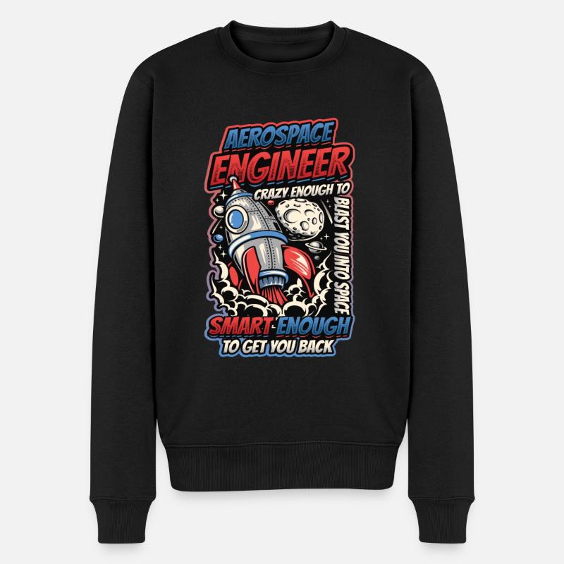 Ingénieur aérospatial - Pull Premium bio Homme - noir