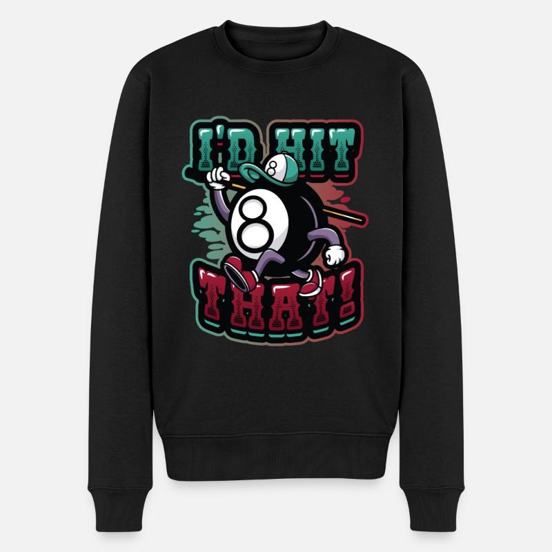 Id Hit That Pool Billards - Pull Premium bio Homme - noir