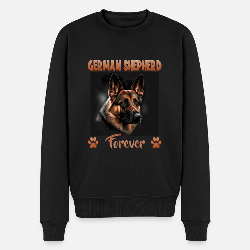 Hunde Deutscher Schäfer Hundeliebhaber - Männer Premium Bio Pullover - Schwarz