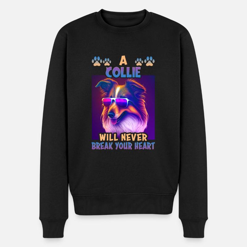 Collie Dog Saying Collie Design - Pull Premium bio Homme - noir