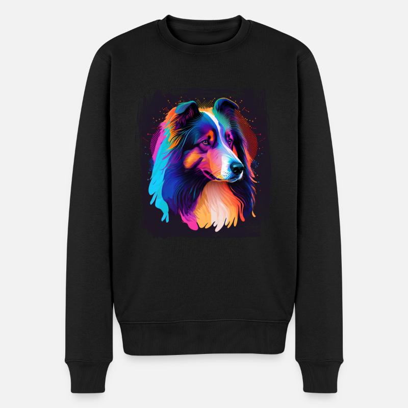 Collie Dog Saying Collie Design - Pull Premium bio Homme - noir