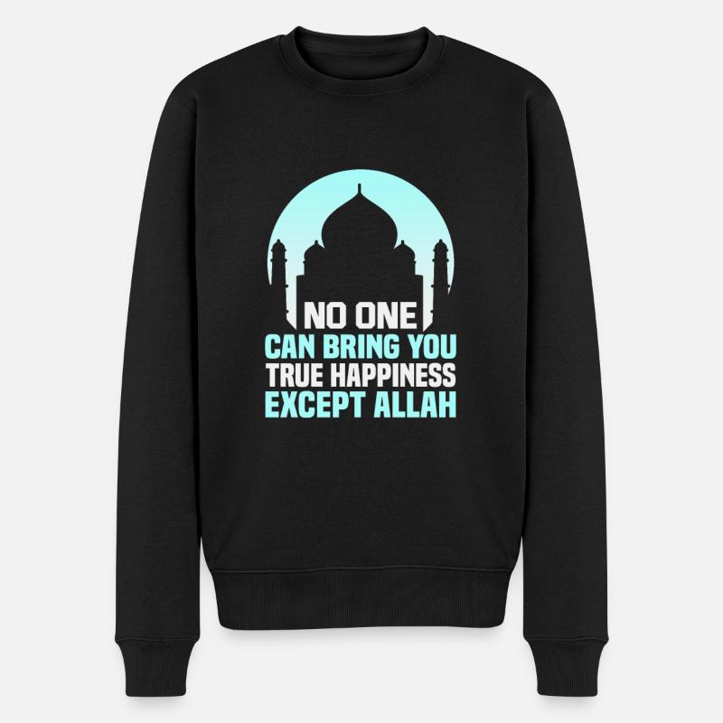 Le verset du Coran cite des textes musulmans du Ramadan - Pull Premium bio Homme - noir