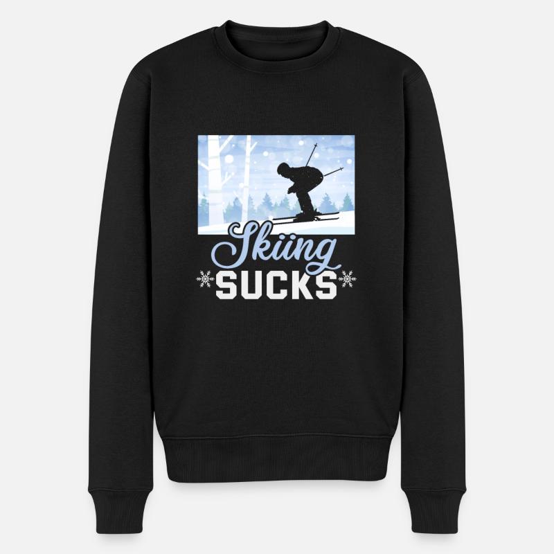 Skieur ski Sucks Ski - Pull Premium bio Homme - noir