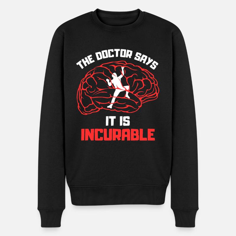 patient grimpeur - Pull Premium bio Homme - noir