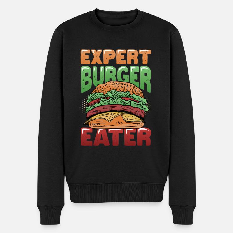 Expert Burger Eater Cheeseburger - Pull Premium bio Homme - noir