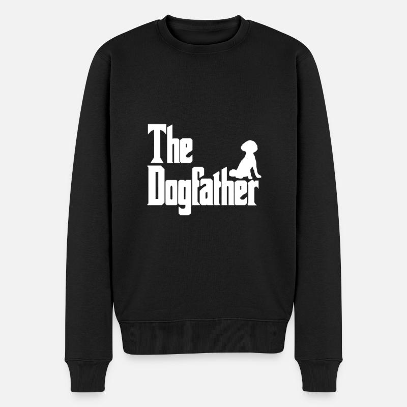 Le caniche Dogfather - Pull Premium bio Homme - noir