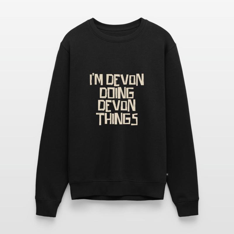 I'm Devon doing Devon things Männer Premium Bio Pullover