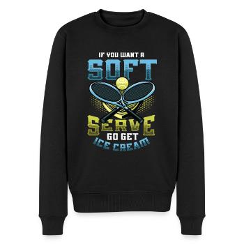 Wenn Sie Ein Softeis Wollen, Holen Sie Sich Eins - Männer Premium Bio Pullover - Schwarz - Vorne - Nico (187cm)