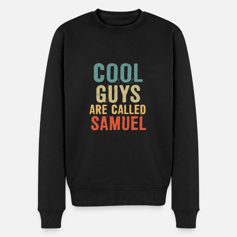 Les gars cool s’appellent Samuel - Pull Premium bio Homme - noir
