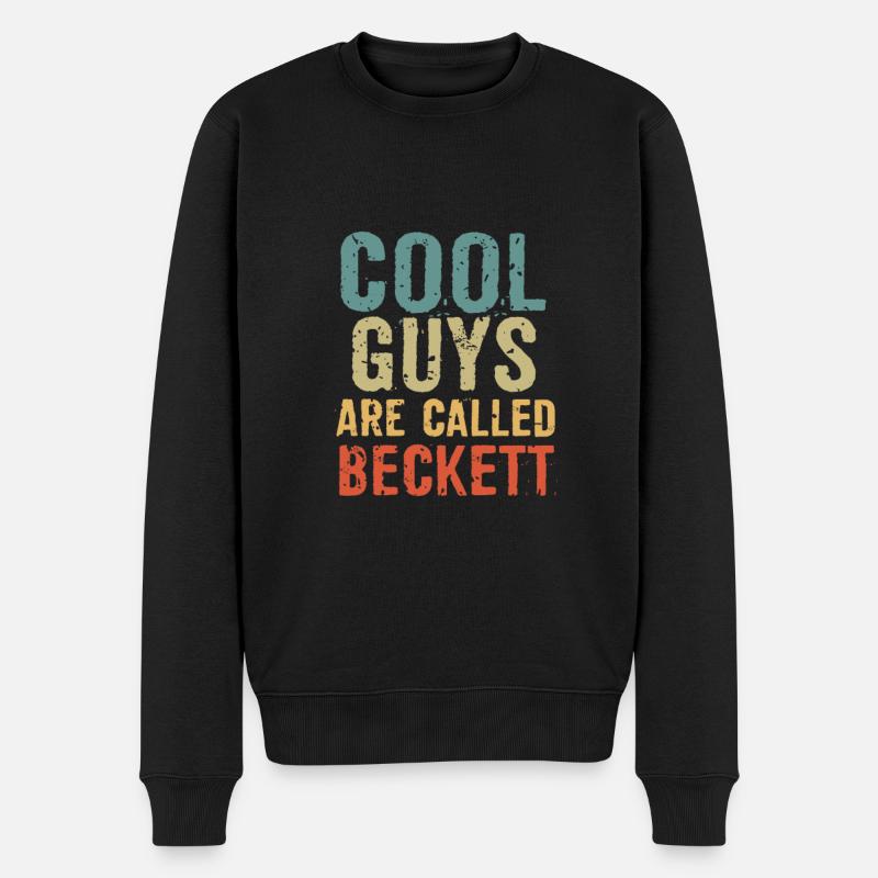 Les mecs cool s’appellent Beckett - Pull Premium bio Homme - noir