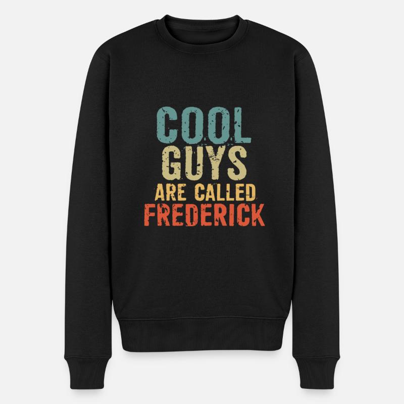 Les gars cool s’appellent frederick - Pull Premium bio Homme - noir