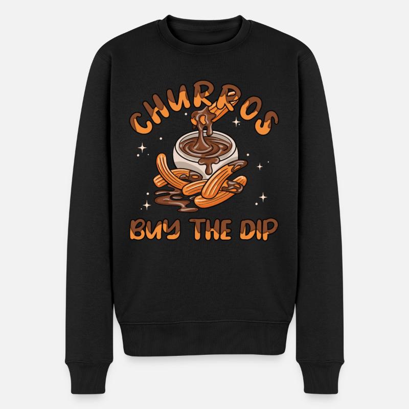 Churros Buy The Dip - Männer Premium Bio Pullover - Schwarz