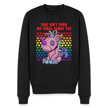 Bisexual Transgender Pride Day LGBT - Men's Premium Organic Jumper - black - Front - Nico (187cm)